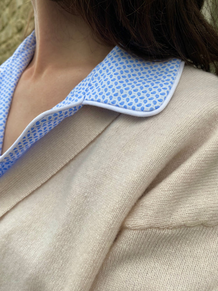 Italian luxury wool dressing gown